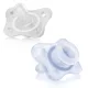 CHICCO Physio Mini Soft teljesen szilikonos cumi 0-2h fiú 2db