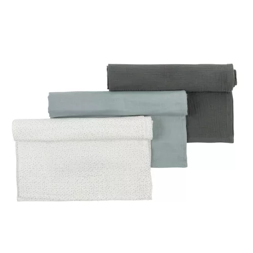 NATTOU Muszlin pelenka 3 db LA 65x65 cm
