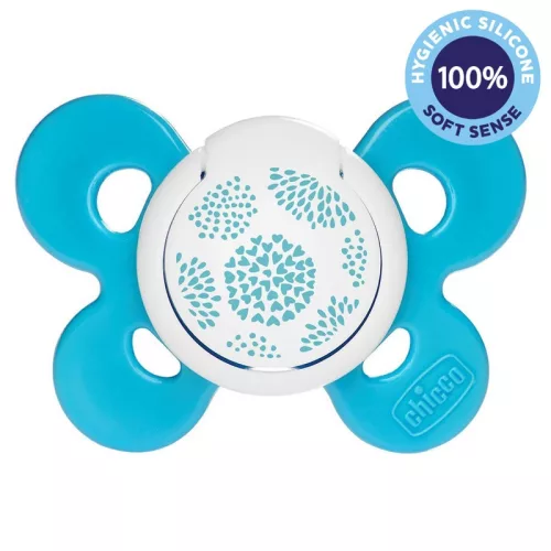 CHICCO Physio Comfort szilikon cumi 6-16 hónapos fiú - pöttyös 1 db