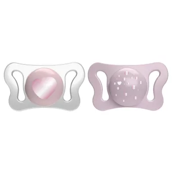 CHICCO Physio Micro szilikon cumi 0-2m lány 2db