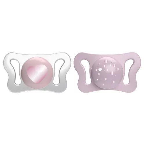 CHICCO Physio Micro szilikon cumi 0-2m lány 2db