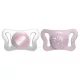 CHICCO Physio Micro szilikon cumi 0-2m lány 2db