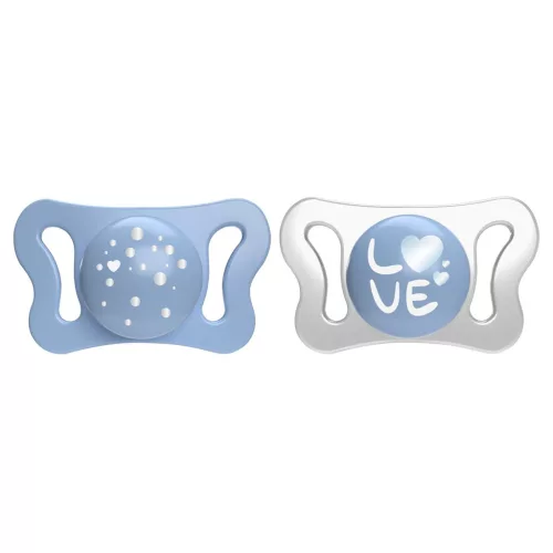 CHICCO Physio Micro szilikon cumi 0-2m fiú 2 db