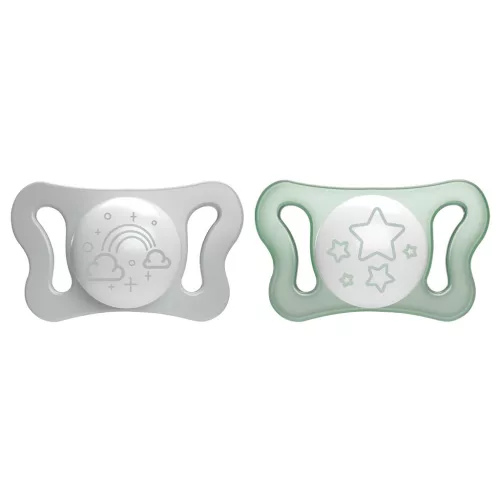 CHICCO Physio Micro szilikon cumi 0-2m éjszakai 2 db
