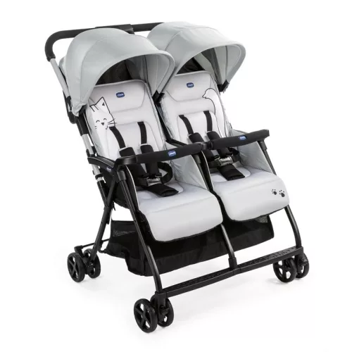 CHICCO Ikerbabakocsi sport Ohlala Twin Silver Cat
