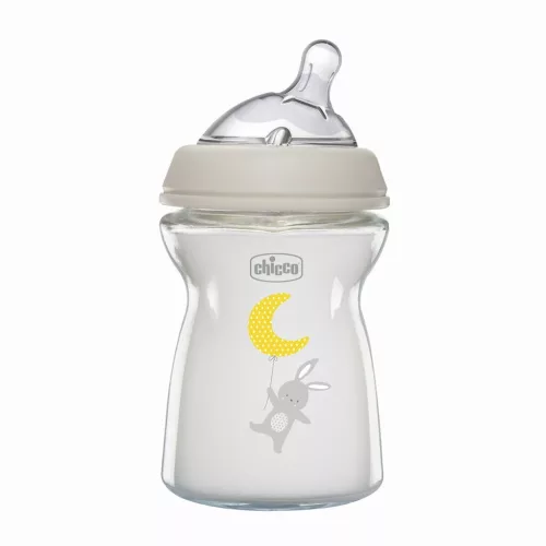 CHICCO Üveg cumisüveg Natural Feeling 250 ml semleges 0m+