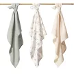 BABYONO Muszlin pelenkák Super Soft 3 db, Zöld 70 x 70 cm