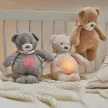 NATTOU Usínaček plüss zenei fényjelzővel és sírásérzékelővel 4 az 1-ben Sleepy Bear Beige 0m+