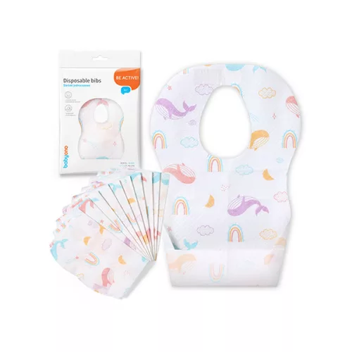 BABYONO Egyszer használatos előke 10db, 6h+