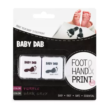 BABY DAB Lenyomatkészítő - lila+szürke