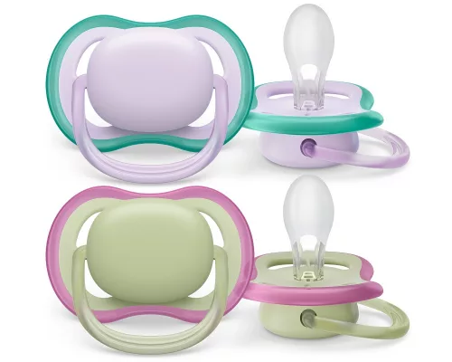 Philips AVENT SCF085/24 Játszócumi Ultra air neutral 0-6hó lányos lila, 2db