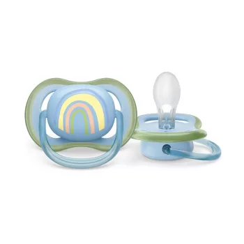   Philips AVENT SCF086/03 játszócumi Ultra air Mintás 0-6hó szivárvány, 1db