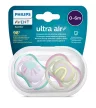 Philips AVENT SCF085/59 Játszócumi Ultra air mintás 0-6hó lányos (szivárvány), 2db