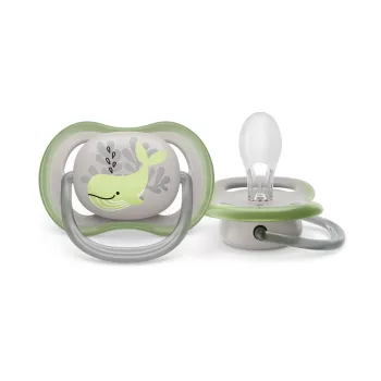   Philips AVENT SCF086/05 Játszócumi Ultra air Mintás 6-18hó bálna, 1db