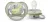 Philips AVENT SCF086/05 Játszócumi Ultra air Mintás 6-18hó bálna, 1db