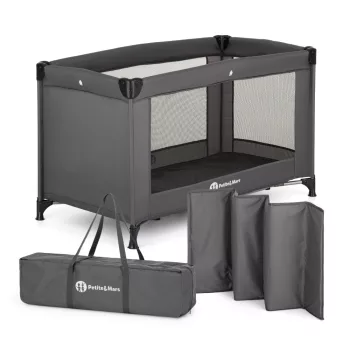 PETITE&MARS Utazóágy Koot Lite, Sötétszürke