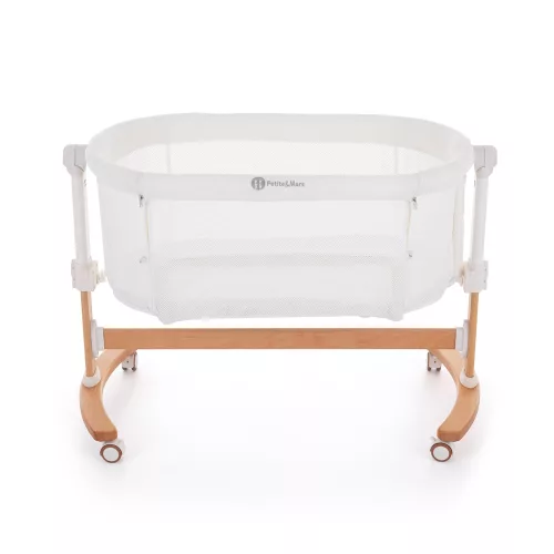 PETITE&MARS Állítható kiságy bölcső funkcióval Glory 2in1 Ivory Cream