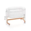 PETITE&MARS Állítható kiságy bölcső funkcióval Glory 2in1 Ivory Cream