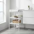 PETITE&MARS Fa pelenkázó asztal Lumi White Wood