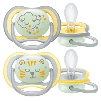   Philips AVENT SCF376/01 Ultra air játszócumi éjszakai 18hó+ 2 db