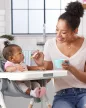 SKIP HOP 5 darabos étkezési készlet pohárral Easy-Feed Mealtime Set Teal/Grey 6hó+