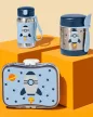 SKIP HOP Spark Style Rozsdamentes szívószálas vízüveg Rakéta 12hó+