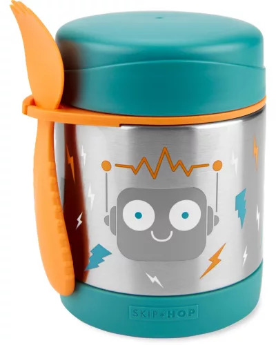 SKIP HOP Spark Style Ételtermosz kanál/villával Robot 325 ml, 3év+