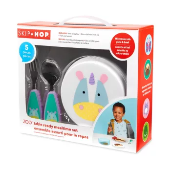 SKIP HOP Zoo Set étkezőszett 5 db Egyszarvú 12hó+