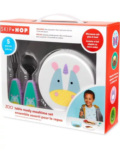 SKIP HOP Zoo Set étkezőszett 5 db Egyszarvú 12hó+