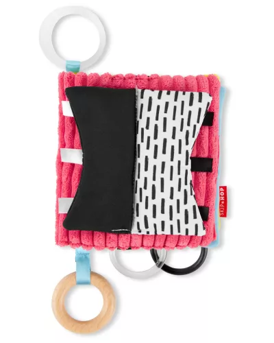 SKIP HOP Oktató textil könyv C karikán Discoverosity 0m+