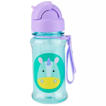   SKIP HOP Zoo Tritán Palack szívószállal 355ml Egyszarvú 12m+