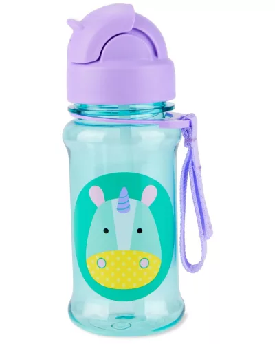 SKIP HOP Zoo Tritán Kulacs szívószállal 355ml Egyszarvú 12hó+
