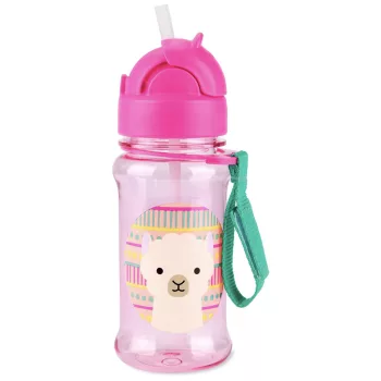 SKIP HOP Zoo tritan Palack szívószállal 355ml Llama 12m+