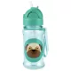 SKIP HOP Zoo Tritán Szívószálas Palack 355ml Mopsz 12hó+