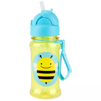   SKIP HOP Zoo Tritán Palack szívószállal 355ml Méhecske 12m+