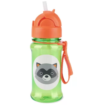   SKIP HOP Zoo Tritán Kulacs szívószállal 355ml Mosómedve 12hó+