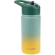 SKIP HOP Rozsdamentes acél szívószálas palack - ombré zöld, 450ml