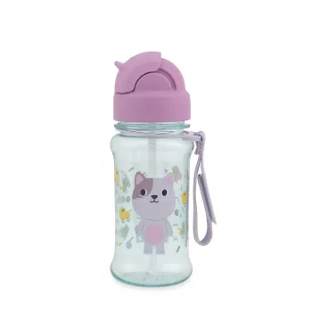   SKIP HOP Kulacs szívószállal 355ml Besties Squad Macska 12hó+