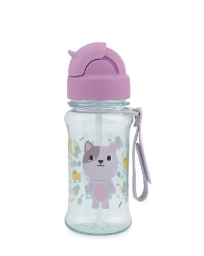 SKIP HOP Kulacs szívószállal 355ml Besties Squad Macska 12hó+