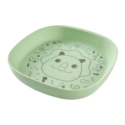 SKIP HOP Szilikon tányér Besties Squad Green, 2év+