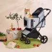 FIKAGO Macska / kutya babakocsi AGILE2 Soft Grey