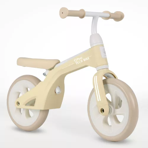 QPLAY futóbicikli Tech Cream, kor 2-4 év,  30 kg-ig