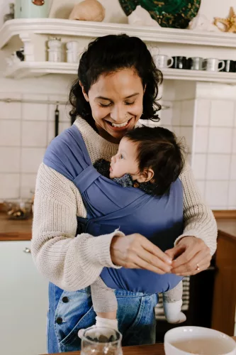 BOBA Gyermekhordozó Boba Bliss Vintage Navy Blue V2