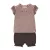 DIRKJE 2 részes szett kr. nadrág 86 Smokey Pink+Csíkos+Smokey Grey