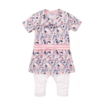 DIRKJE 2 részes ruha szett 74 White+Multicolor