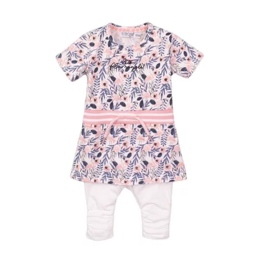 DIRKJE 2 részes ruha szett 74 White+Multicolor