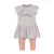 DIRKJE 2 részes szett 74 Grey Melange+Dusty Pink ruha