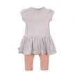 DIRKJE 2 részes szett 74 Grey Melange+Dusty Pink ruha