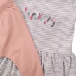 DIRKJE 2 részes szett 74 Grey Melange+Dusty Pink ruha