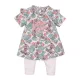 DIRKJE 2 részes ruhaszett 86 White+Tropical Multicolor